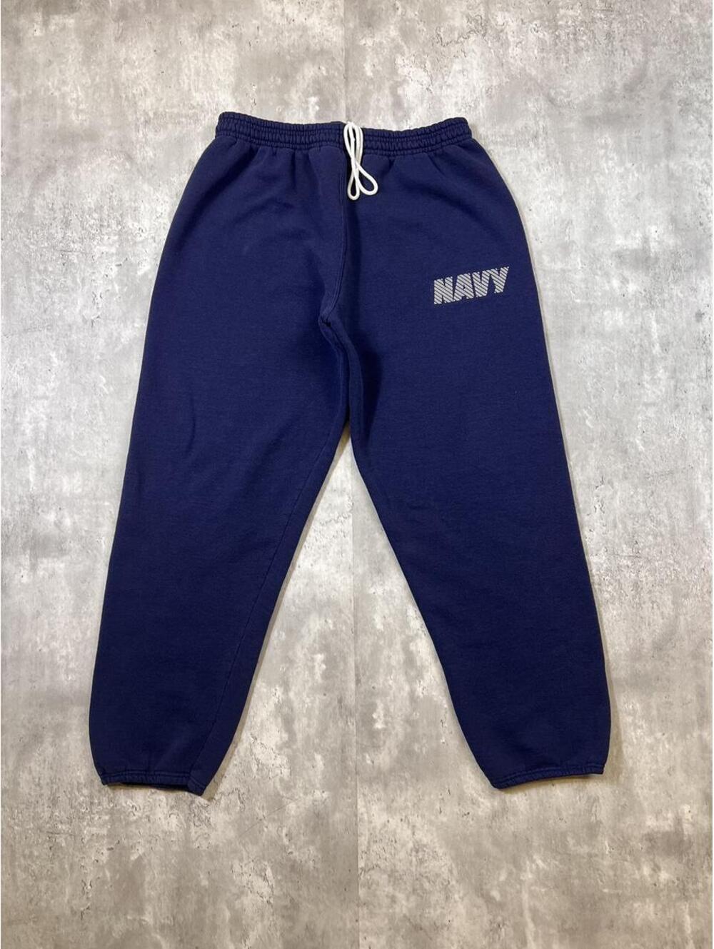 Vintage US Navy Sweatpants Navy Blue Made in USA